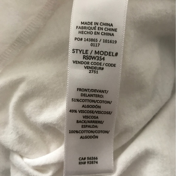 Like New Splendid White Surplice V-Neck Hi Low Crossover Ruched Top M - Picture 12 of 13